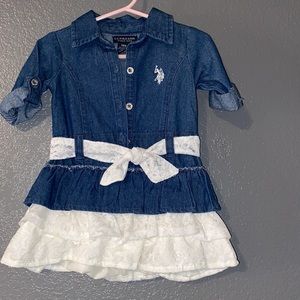 Toddler girl Jean Dress U.S. POLO ASSN.